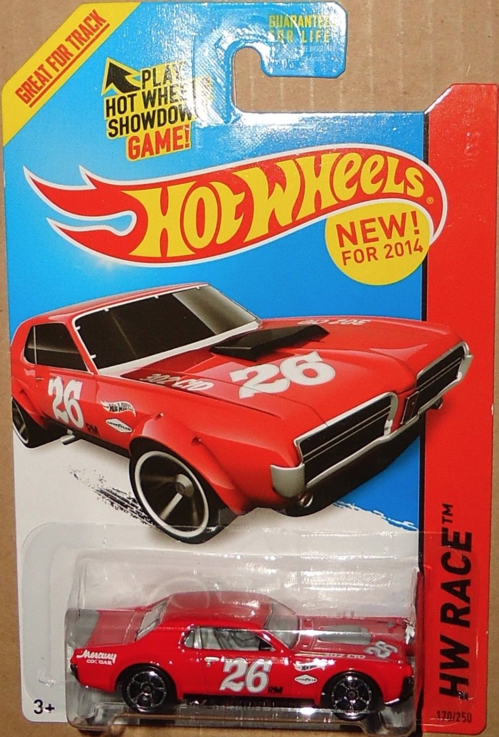 2014 Hot Wheels Hw Race 170/250 - '68 Mercury Cougar (Red